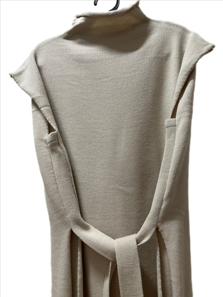 (새상품) 니트 레이어드원피스 롱조끼--2