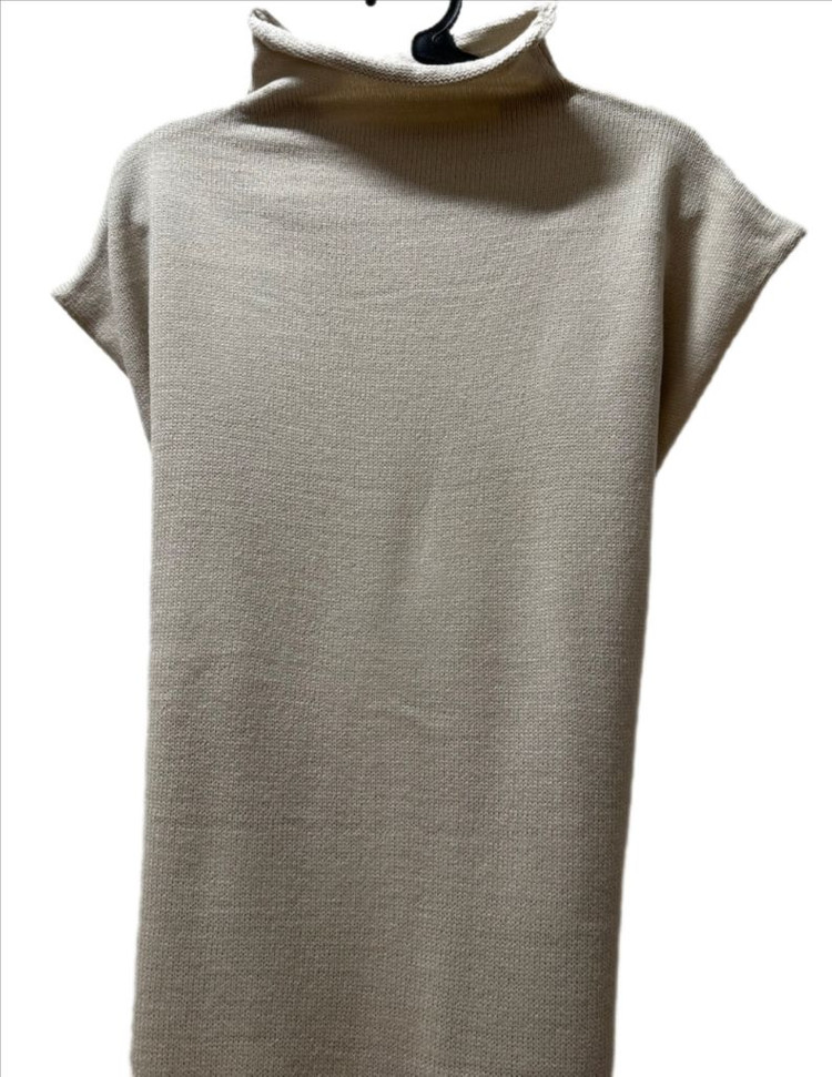 (새상품) 니트 레이어드원피스 롱조끼--5