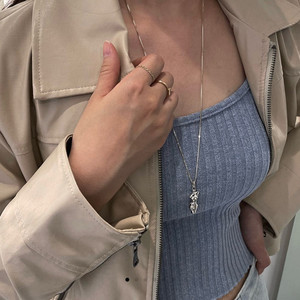 마마카사르 실버 925 롱 목걸이