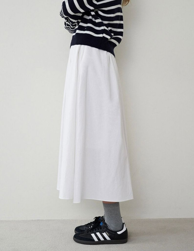 로에일 롱 스커트 아이보리--2