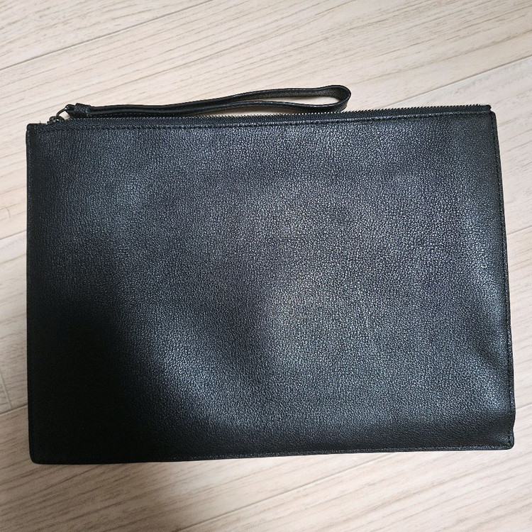 닥스 닥스훈트 로고 가죽 미듐 클러치백--1