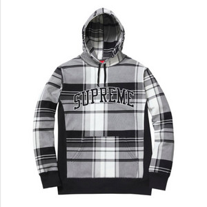 슈프림 체크 후드티 L 정품 쿨거시 네고 가능 이미지