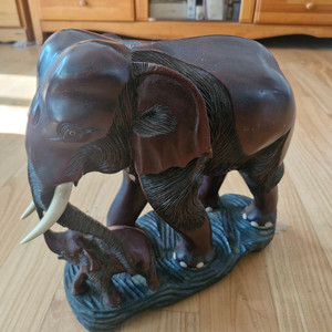 코끼리 동물 조각상 인테리어 소품