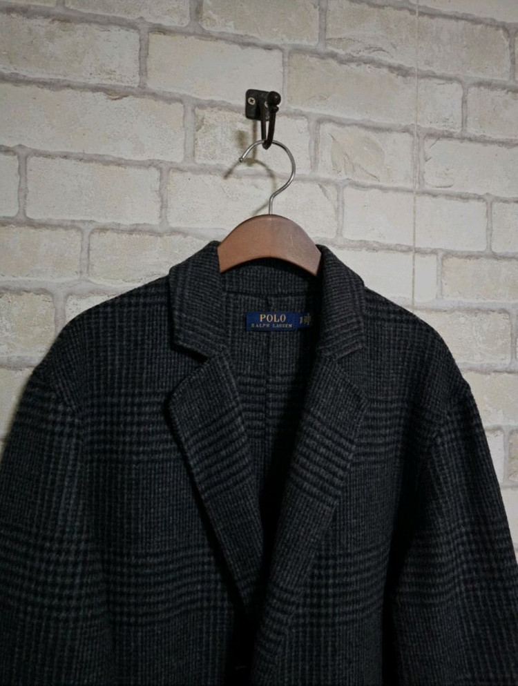 폴로 랄프로렌 글렌체크 탑코트 폴로코트 RRL 더블알엘 류준열 이동휘 가죽 뉴스보이 발마칸 무스탕 이미지
