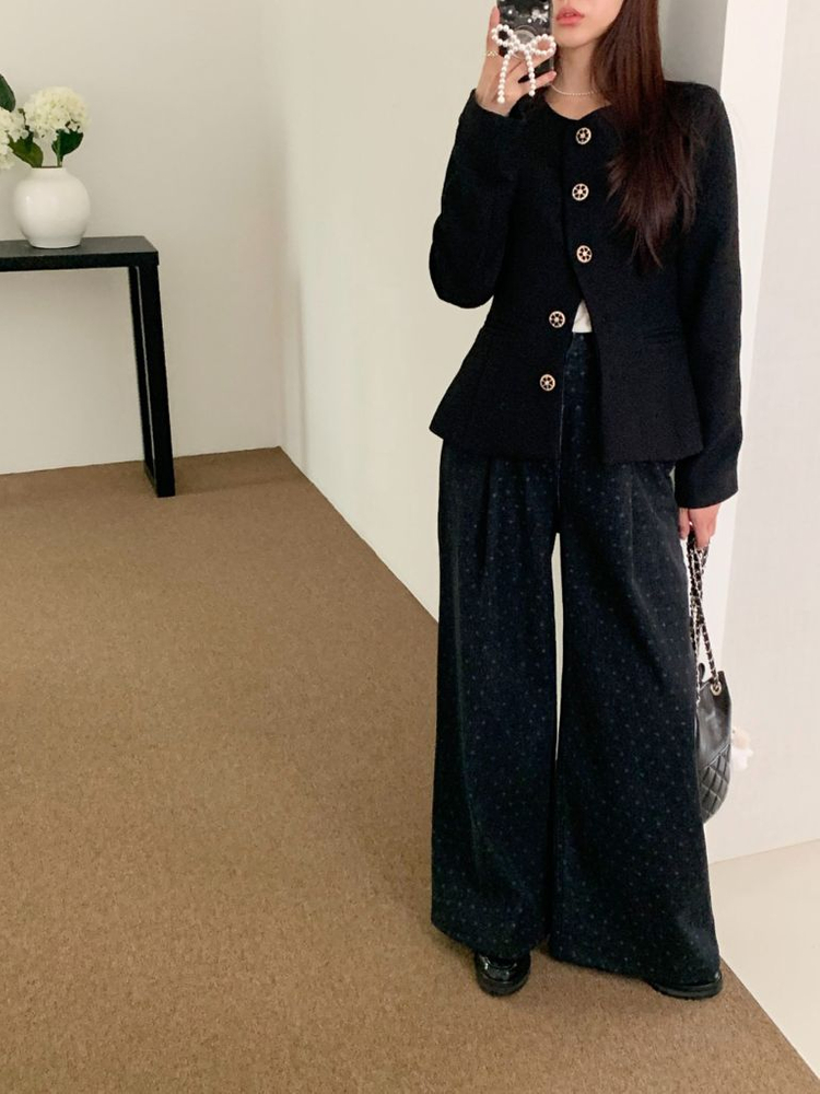 바이씨니 잘록 트위드자켓:) 이미지