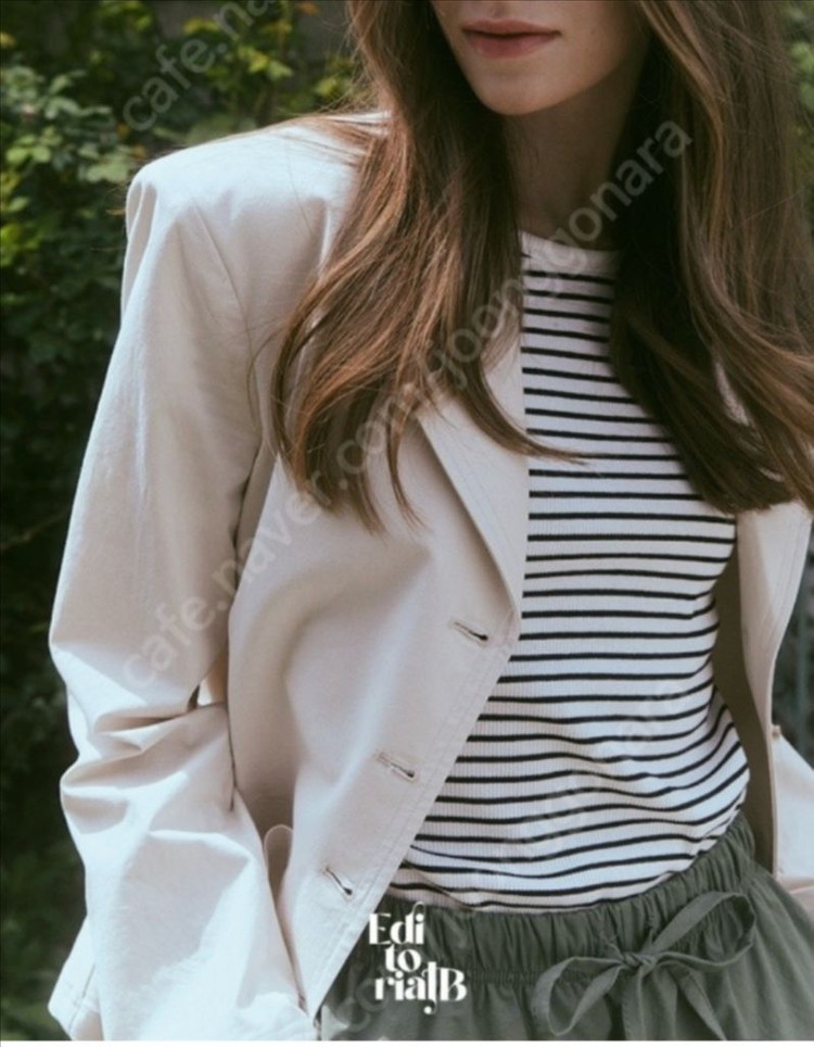 바이미나 에디토리얼비 메르시자켓 아이보리 /bymina editorial b 아이보리자켓 프리사이즈 택포 이미지