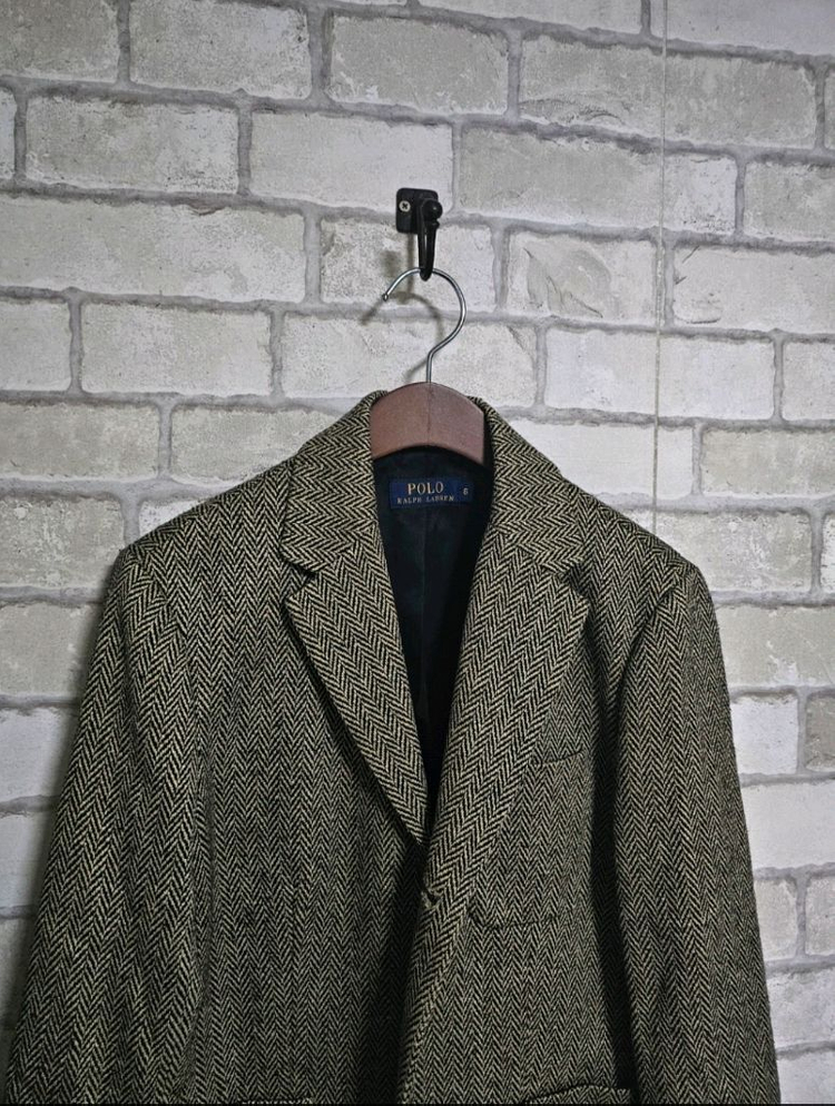 폴로 랄프로렌 헤링본 블레이저 RL67 자켓 RRL 더블알엘 류준열 이동휘 이진욱 발마칸 뉴스보이 무스탕 크리켓 이미지