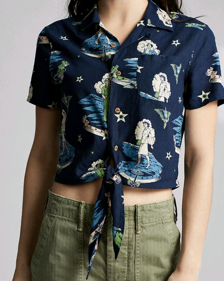 RRL 더블알엘 인디고 카우보이 캠프셔츠 폴로 류준열 이진욱 이동휘 뉴스보이 무스탕 발마칸 이미지