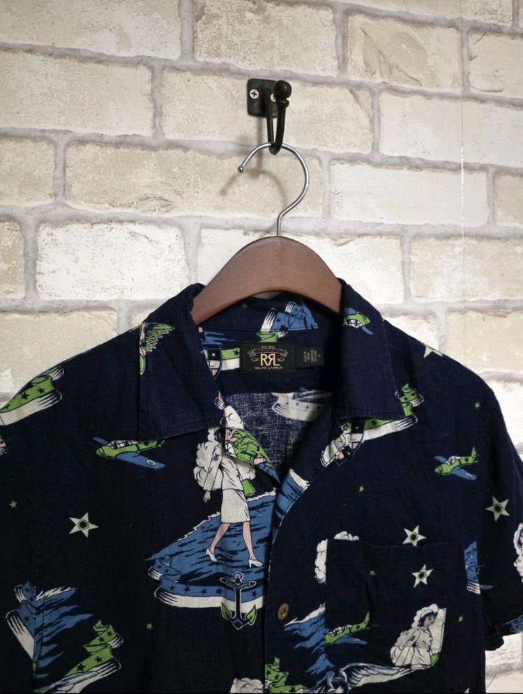 RRL 더블알엘 인디고 카우보이 캠프셔츠 폴로 류준열 이진욱 이동휘 뉴스보이 무스탕 발마칸 이미지