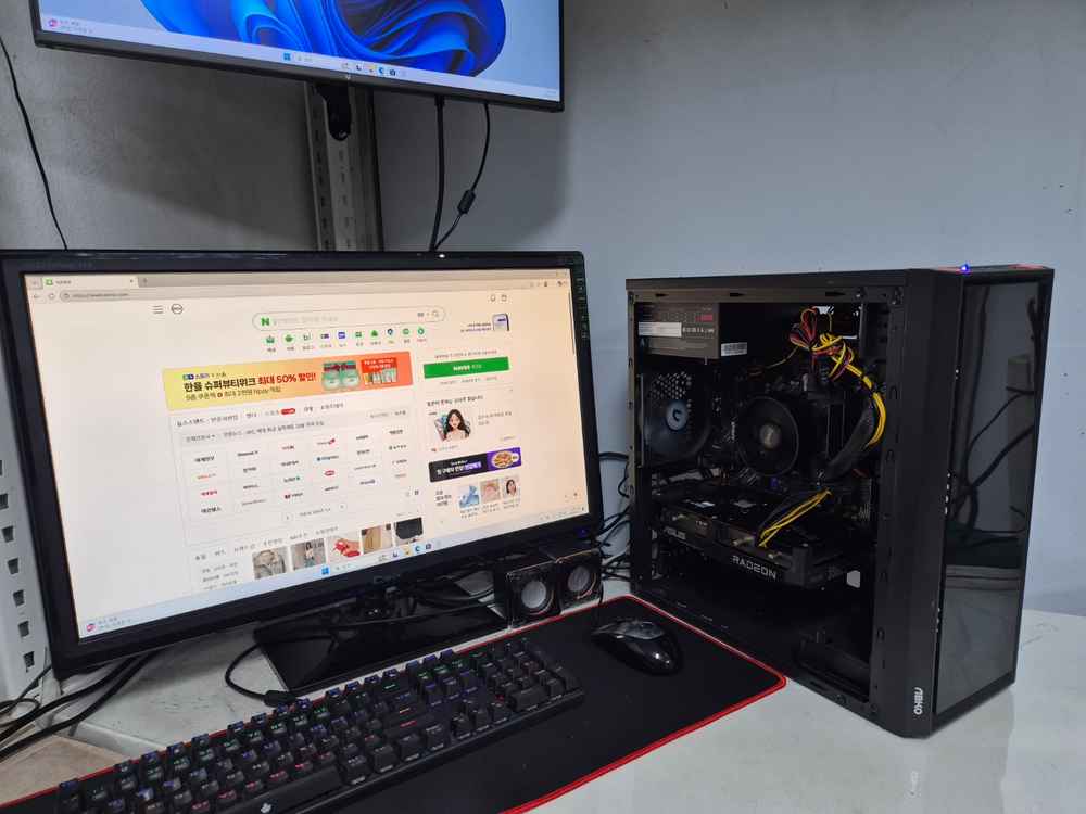 라이젠 5600X+RX6600+16GB 가성비조합 게이밍컴퓨터 판매 이미지