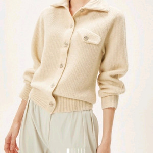 한섬 타임 TIME 칼라 니트 가디건 크림 더캐시미어 시스템 랑방 래트 팬츠 스커트 원피스 자켓 이미지