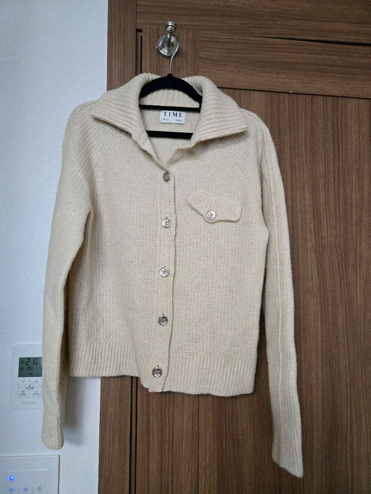 한섬 타임 TIME 칼라 니트 가디건 크림 더캐시미어 시스템 랑방 래트 팬츠 스커트 원피스 자켓 이미지