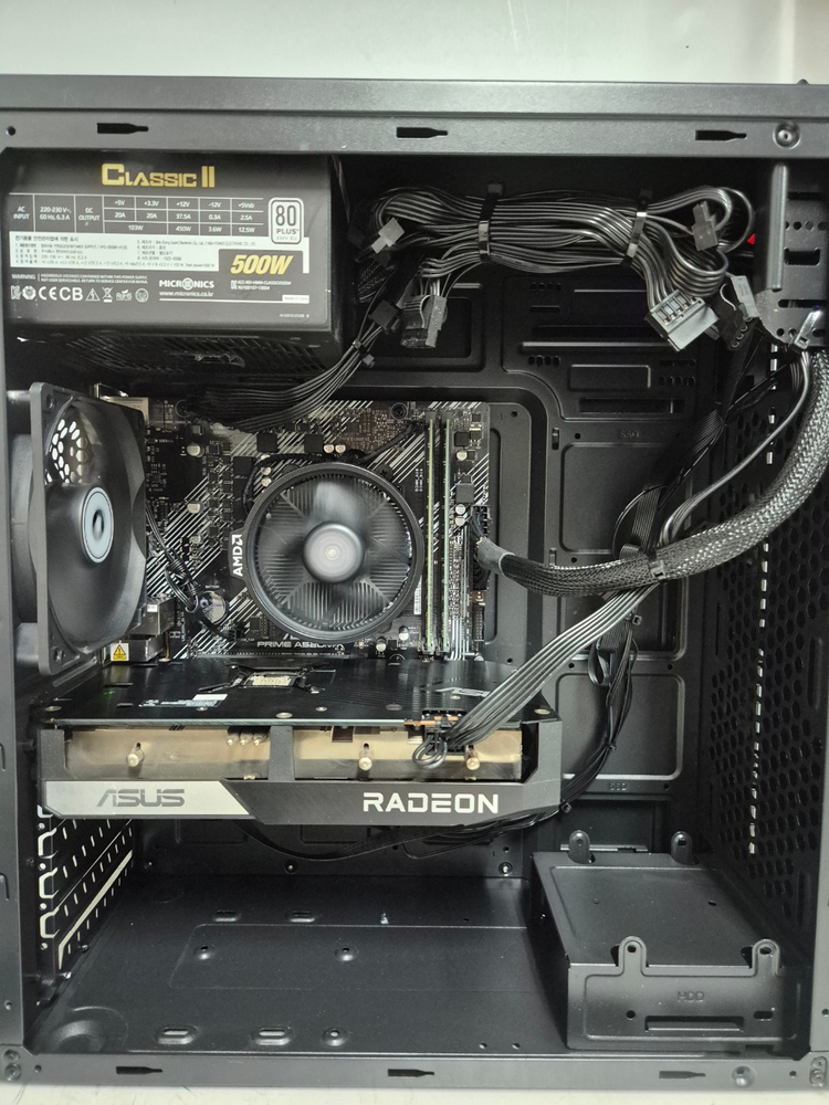 라이젠 5600X+RX6600+16GB 가성비조합 게이밍컴퓨터 판매 이미지