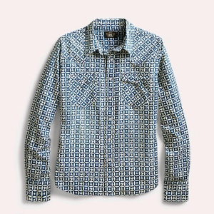 RRL 더블알엘 인디고 콘쵸 웨스턴 셔츠 류준열 이동휘 이진욱 뉴스보이 가죽 무스탕 폴로코트 폴로 랄프로렌 이미지