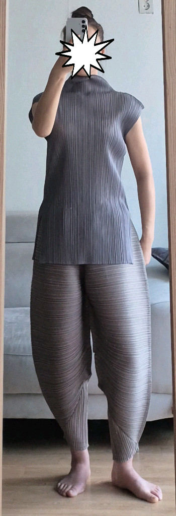 정품 이세이미야케 플리츠플리즈 탑 이미지