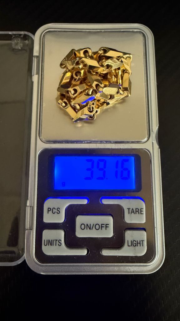 부산 18k 대나무 목걸이 10.44돈 이미지