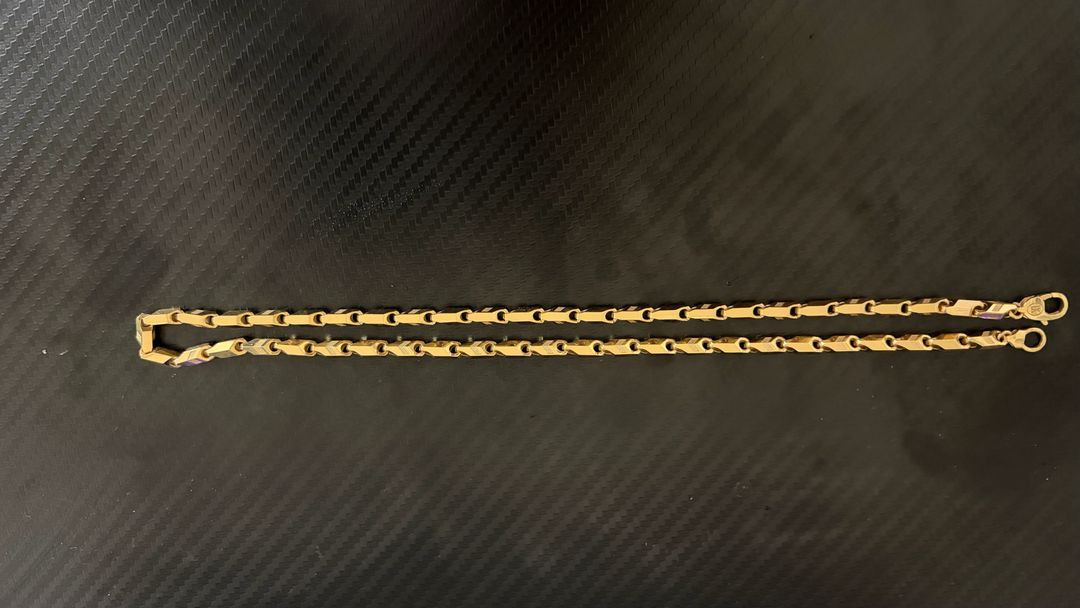 부산 18k 대나무 목걸이 10.44돈 이미지