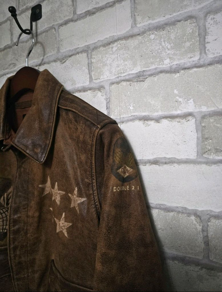 RRL 더블알엘 로고 A-2 가죽 자켓 폴로 류준열 이진욱 이동휘 뉴스보이 무스탕 발마칸 이미지