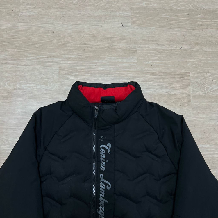 토니노 람보르기니 덕다운 레터링 로고 경량패딩 점퍼 [블랙] XL/105--1