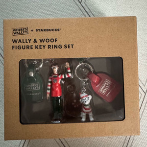 스타벅스 조이풀 월리 피규어 키링 세트