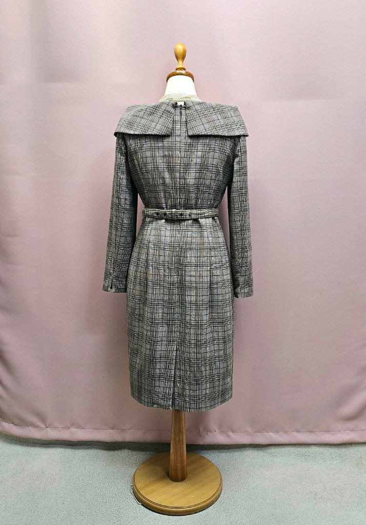 LYNN 린 체크 원피스 벨트세트--5