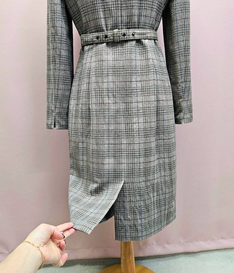 LYNN 린 체크 원피스 벨트세트--7