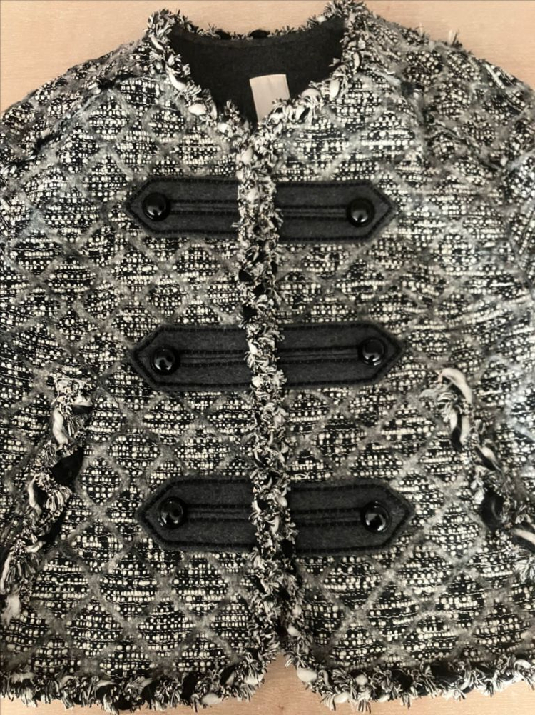 오즈세컨 트위드 블랙/화이트 자켓 타임 한섬 마인 시스템 럭티슈에뜨 이미지