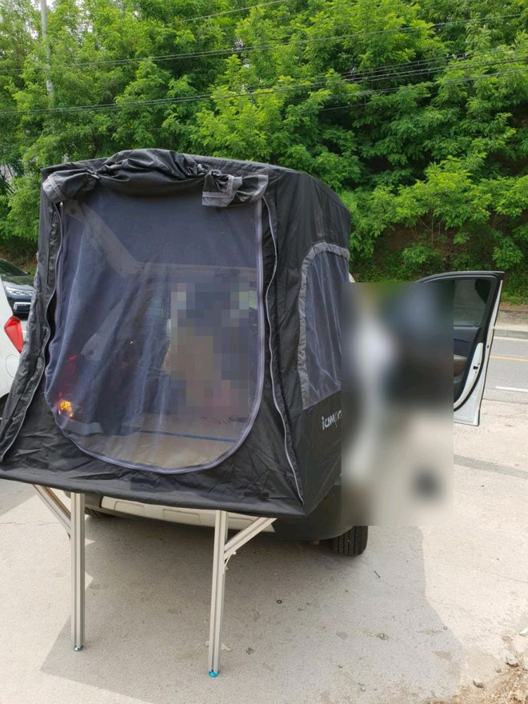 트랙스 전용 트렁크 확장형 차박텐트 (ICAMPRO) 이미지