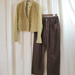 셋업(55)스페인산 ZARA 자라 트위트자켓,