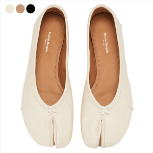 S58WZ0127P6378T4091 메종 마르지엘라 타비 뉴 발레리나 슈즈 카멜 37 (240) 이미지