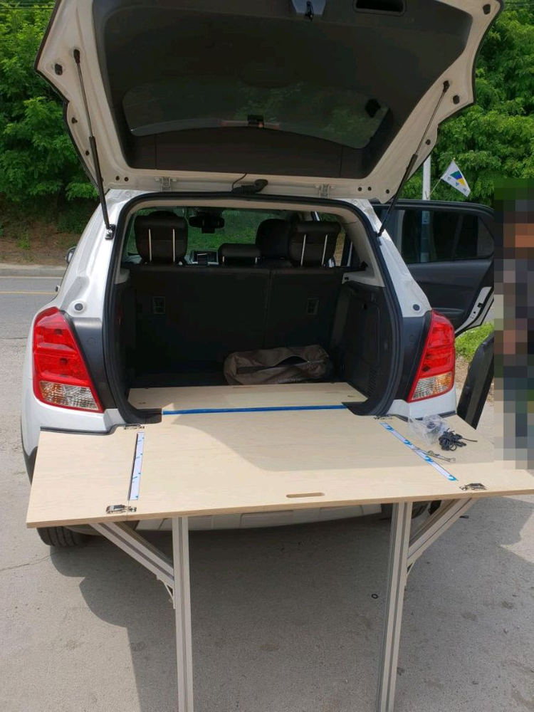 트랙스 전용 트렁크 확장형 차박텐트 (ICAMPRO) 이미지