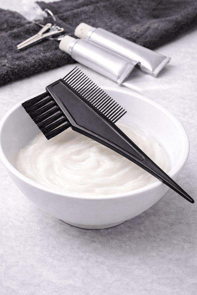 새 6개 헤어 염색 빗브러시 컬러링 브러쉬 염색도구 셀프염색 빗솔 홈케어 미용도구 헤어디자이너 실습용 도포브러시 이미지