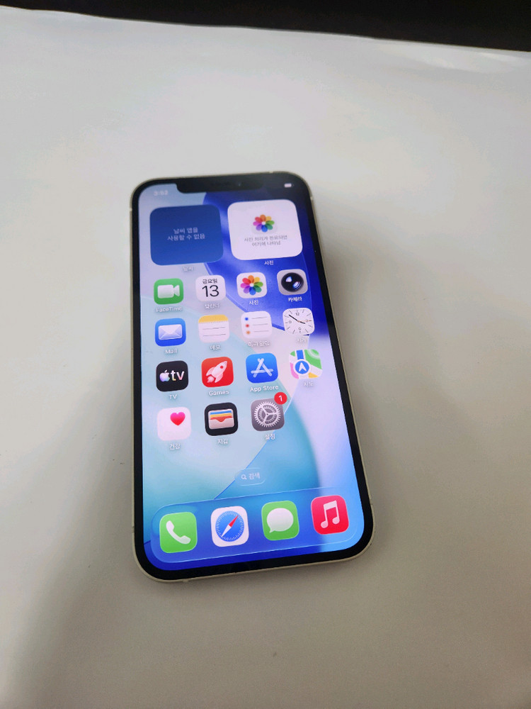 아이폰12 S급 무잔상 아주깨끗 128기가 화이트 이미지