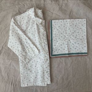 수어플룸 꽃 셔츠 7y + 스카프 이미지