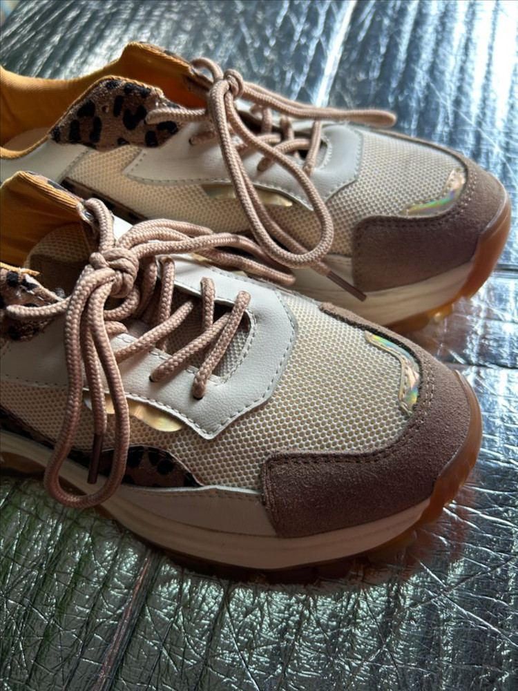 사이즈 240 레오파드 호피무늬 호피 신발 운동화 스니커즈 팝니다 이미지