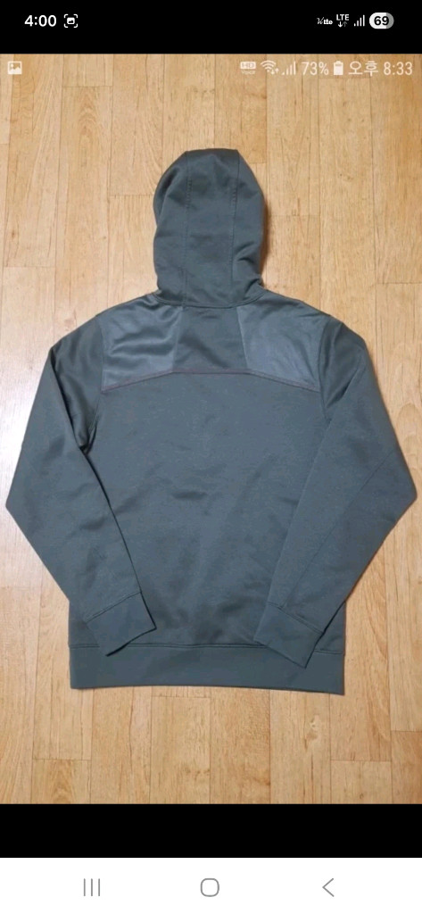 (새옷수준,정품)노스페이스 여성 이쁜 캐주얼한 기모 후드티 55~66 사이즈 카키색 이미지