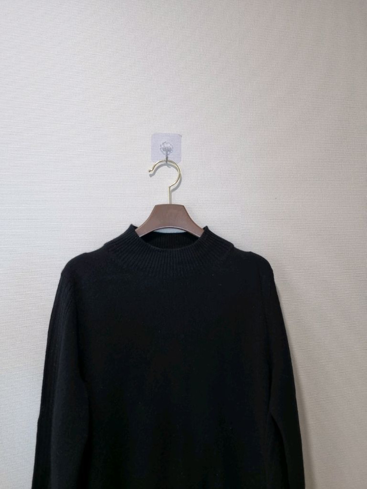 GOBI 고비 몽골 캐시미어 100% 니트 블랙--1