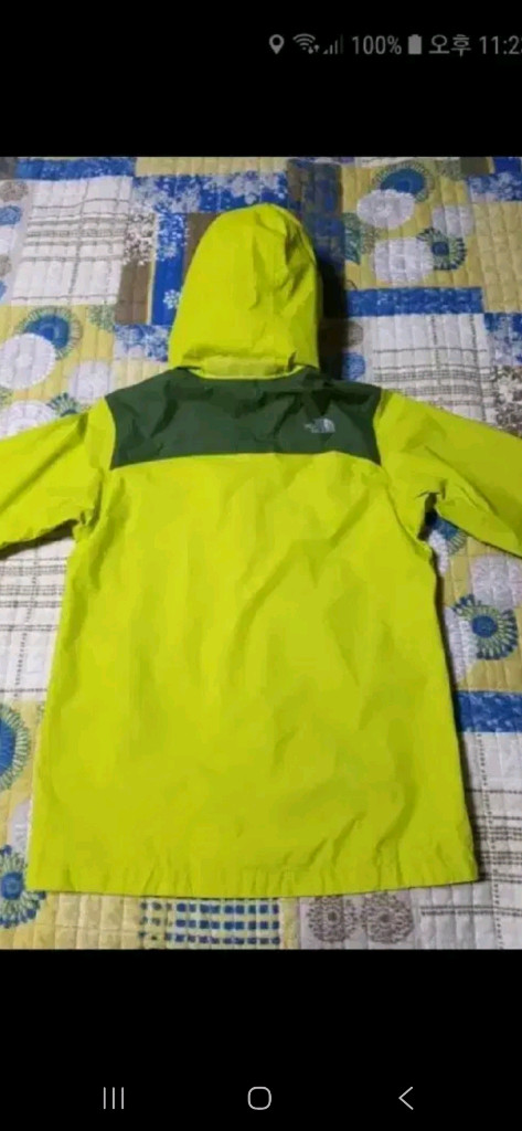 (새상품급,정품)노스페이스 방수 여성 바람막이 형광 자켓 55사이즈--3