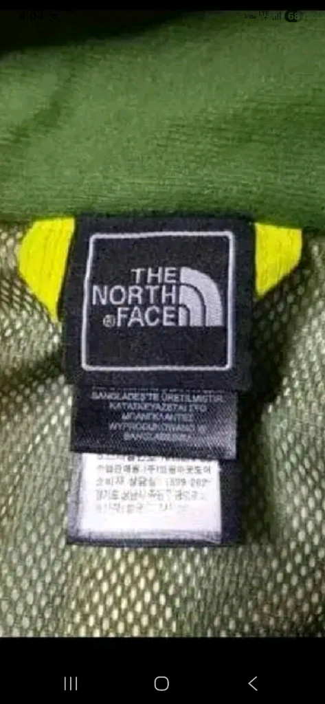 (새상품급,정품)노스페이스 방수 여성 바람막이 형광 자켓 55사이즈--5