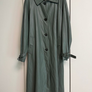 GGPX 가죽 트렌치 코트 카키 s 새상품