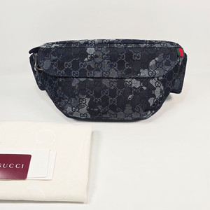 구찌 GG 데님 라지 벨트백 이미지