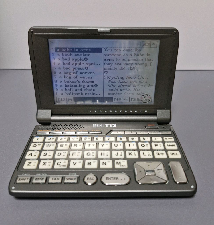 누리안 T13 전자사전 이미지