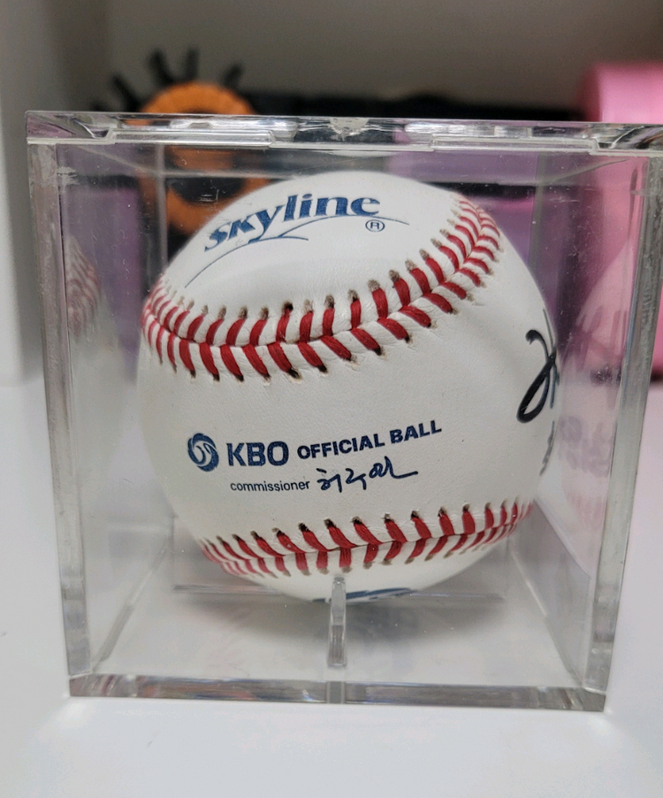 두산베어스 김택연 공인구 싸인볼--1