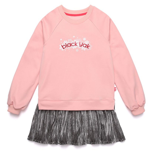 120-블랙야크 키즈 맨투맨롱티 (핑크) 이미지