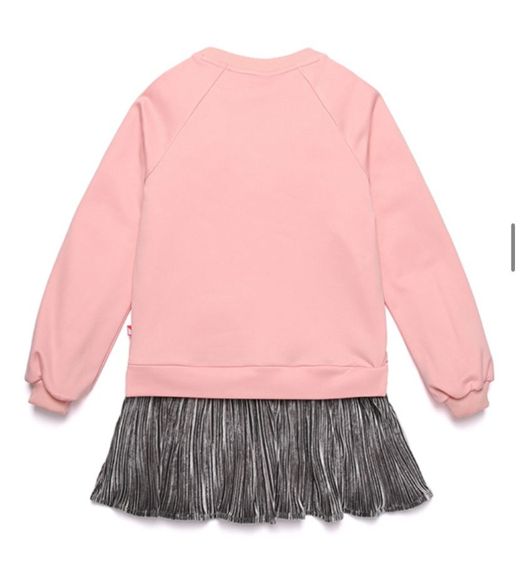 120-블랙야크 키즈 맨투맨롱티 (핑크) 이미지