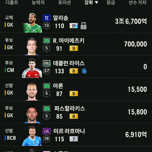 fc온라인 tc알리송 11카 알파 이미지