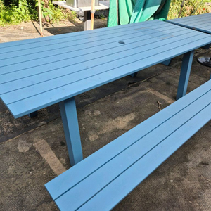 야외용 알루미늄 일체형 테이블 이미지