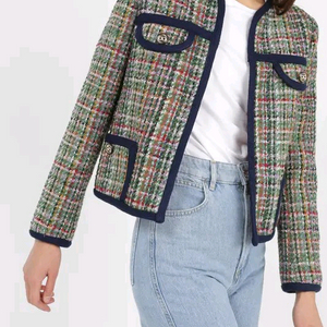 산드로 트위드 멀티 컬러 자켓