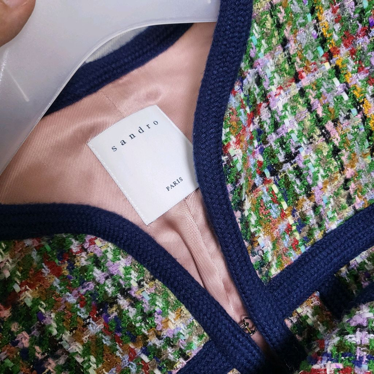 산드로 트위드 멀티 컬러 자켓--9
