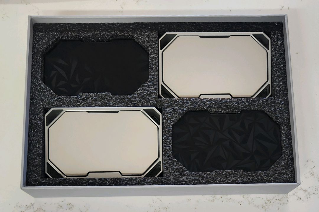 스플릿 키보드용 팜레스트 실버 이미지